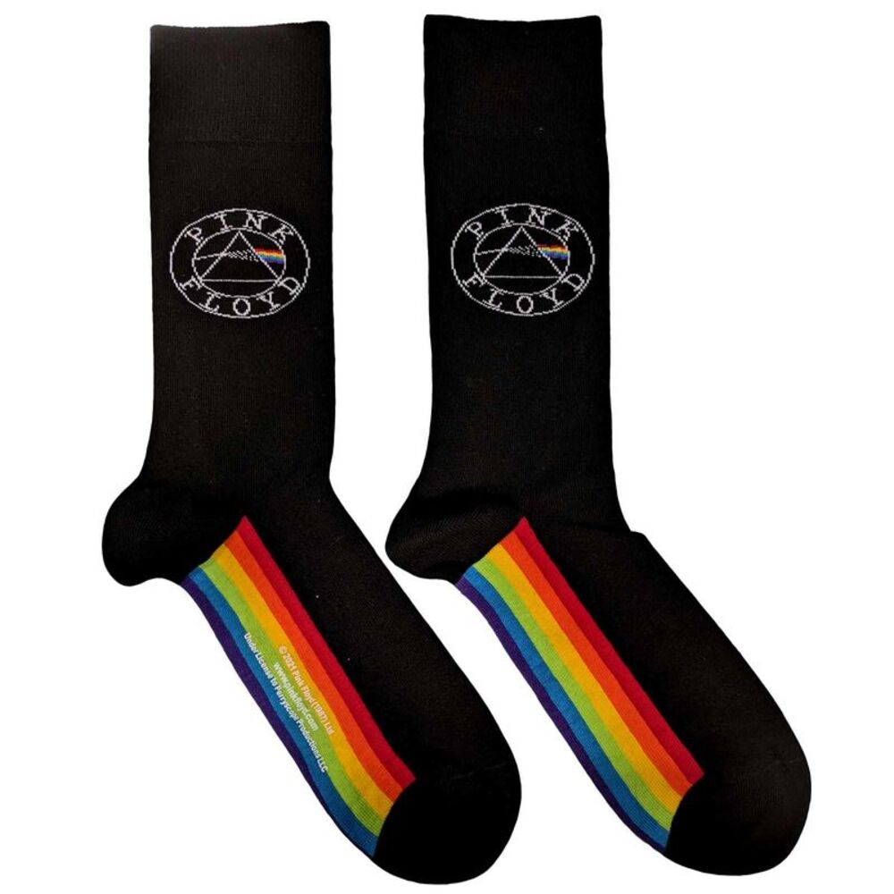 Pink Floyd Unisex Adult Spectrum Socks / Black